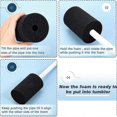 thumbnail image 3 of 4 Sizes 8 Pieces Cup Turner Foam Tumbler Inserts for 1/2 Inch PVC Pipe Tumbler Inserts for 10 Oz to, 3 of 5
