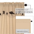 thumbnail image 4 of VHC Brands Kettle Grove, Panel with Attached Applique Crow and Star Valance Set of 2, 84x40, 4 of 11