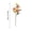 Orange, variant on Artificial Lily Flower Stem 31.5 Inches Tall, Large Imitation Floral Arrangement for Floor Vase, Realistic Perfume Lily for Wedding and Hotel Lobby Decor, Assembly Required, Multi Color