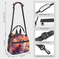 thumbnail image 2 of Naloa Sunset Cloud Corgi Print Lunch Bag for Women & Men Insulated Lunch Box or Cooler Lunch Tote Bags for Work, Travel, Outdoor, 2 of 5