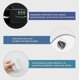thumbnail image 4 of 2 Pcs Fridge Lock with Code, Child Fridge Safety with Adhesive, Child Combination Locks for Cupboards Cabinets Refrigerators Freezers, 4 of 5