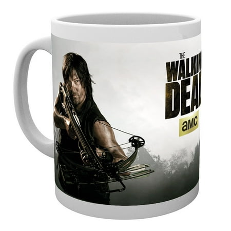 The Walking Dead - Ceramic Coffee Mug / Cup (Daryl Dixon With Crossbow - Shoot Me Again...)