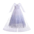 thumbnail image 5 of Disney-vestido de princesa Elsa y Anna para niñas, traje de baile de malla con lentejuelas blancas, ropa de carnaval, disfraz de reina de las nieves y Frozen, 5 of 5