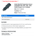 thumbnail image 2 of Intake Manifold Temperature Sensor - Compatible with 1996, 1998 - 2002 Honda Passport 2.6L 4-Cylinder 1999 2000 2001, 2 of 2