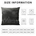 thumbnail image 5 of SHANXI New York Skyline Pillowcase American City Silhouette Pillow Covers Abstract Urban Line Throw Pillow Covers Statue of Liberty Pillow Covers 24x24in, 5 of 5