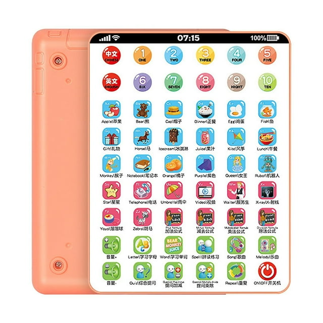 Máquina de lectura de tabletas para niños, juguete educativo HUOGUO