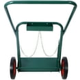 thumbnail image 4 of Heavy Duty Cylinder Cart With 440 Lbs Capacity, Compact Dual Oxygen Tank Hand Truck, 10 Inch Solid Rubber Wheels, Durable Metal Design For Secure Gas Cylinder Storage And Mobility, 4 of 10