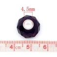 thumbnail image 3 of 10 Faceted Murano Glass Charm European Bead (Amethyst Purple), 3 of 3