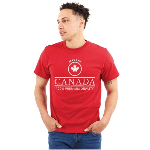 Made in Canada Maple Leaf Quality Plus Size Crewneck Graphic Tee Shirt Brisco Brands 2X