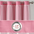 thumbnail image 2 of Nvzi-a Simplicity style Perforated Curtain Treatments，,Shading Curtain Suitable for Bedroom,Living Room,Kitchen（2 Panels ，63" L x 52" W，A77）, 2 of 4