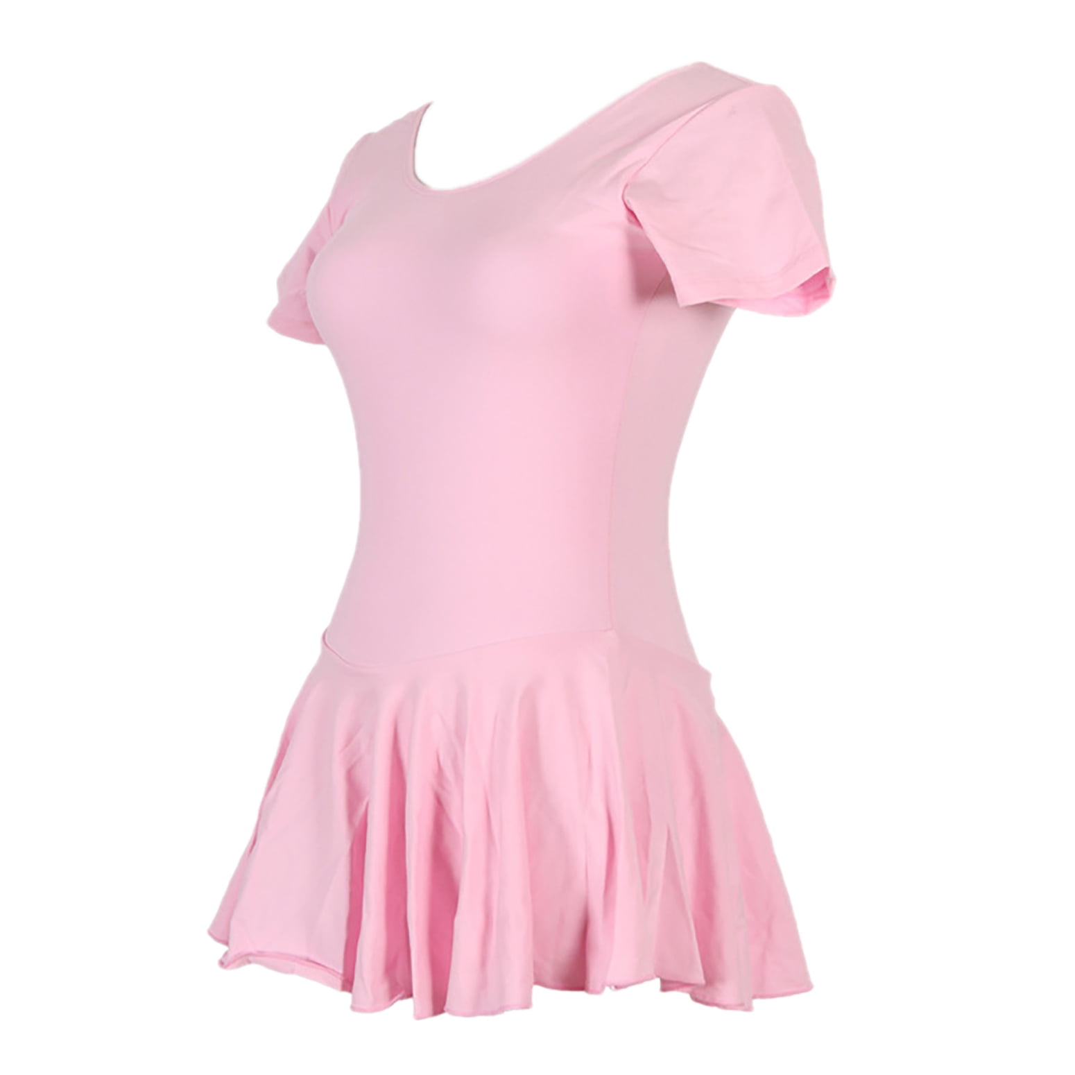 Classic Cotton Ballet Jazz Leotard with Attached Skirts for Dancers