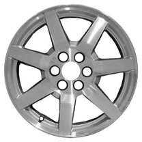 KAI 17 X 7.5 Reconditioned OEM Aluminum Alloy Wheel, Sparkle Silver Full Face, Fits 2006-2009 Cadillac SRX