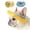 Yellow, variant on HQREA Greyhound Dog Hat with Ear Holes for Small Medium Dogs Lightweight Adjustable Bucket Hats Puppy Beach Hat for Outdoor Sun Protective