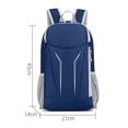 thumbnail image 3 of Mochila Para Acampar Mochila de nylon para acampar Transpirable a prueba de agua para hacer ejercicio Fitness (Azul oscuro), 3 of 6