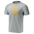thumbnail image 2 of Men's Fanatics Gray San Diego Padres Team Logo Space-Dye T-Shirt, 2 of 3