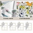 thumbnail image 5 of Sage Green Eucalyptus Swag Valances for Windows 2 Pack, Kitchen Window Curtains 36 Inch Length, Spring Farmhouse Tulips Leaves Privacy Swag Curtains for Living Room/Bathroom with Rod Pocket 36"x36", 5 of 8