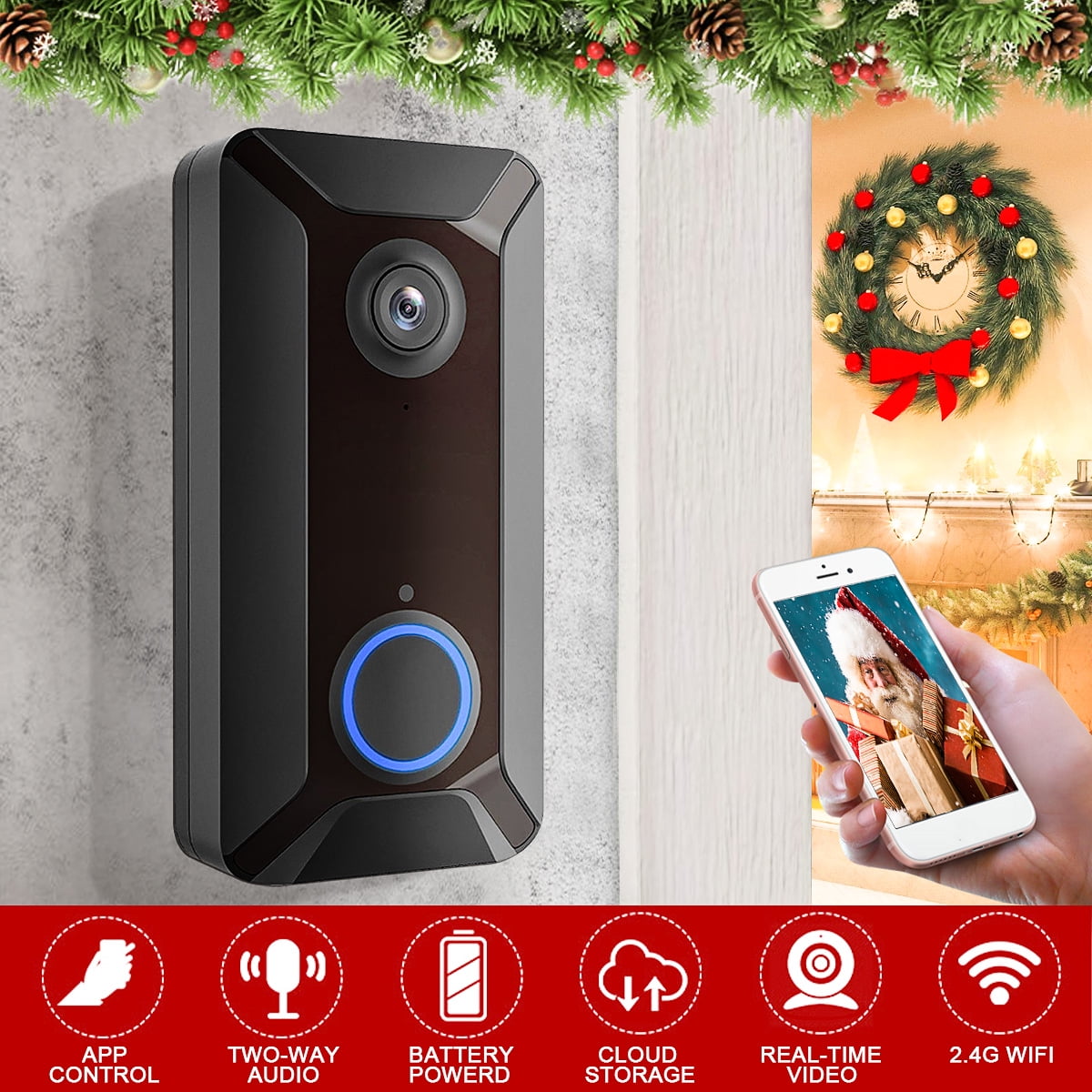 Luxrite 3ft led shop light, 26w, 3 color options, 0-10v, dimmable Wireless Video Doorbell Night Vision WiFi Video Doorbell Home Security