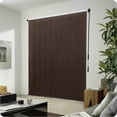 thumbnail image 2 of A-Lion Cordless 200 GSM HDPE Fabric Roller Blinds, Dark Brown, 6" x 8", 2 of 8