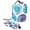 Multicolor 2, variant on PhooArto Large Barrel Drawstring Makeup Bag, Splash Circles Watercolor Pattern Travel Cosmetic Bag Portable Make Up Organizer Bag