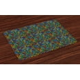 thumbnail image 1 of Ambesonne Colorful Place Mats Set of 4, Geometrical Mosaic, Standard Size, Multicolor, 1 of 4