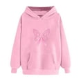 thumbnail image 3 of Uootdi Plus Size Breast Cancer Awareness Pink Ribbon Hoodies for Gift Women Fall Fashion Drawstring Long Sleeve Sweatshirt Casu al Y2k, 3 of 4