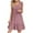 Pink, variant on VBTAPA Womens Summer Dresses Sleeveless V Neck Mini Dresses Fashion Casual Flowy Tiered Dress Ruffle A Line Swing Sundress Brown L