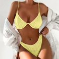 thumbnail image 2 of Ticikt Women's Triangle Bikini Floral String Bikini Set Two Piece Swimsuit Bathing Suits, 2 of 3