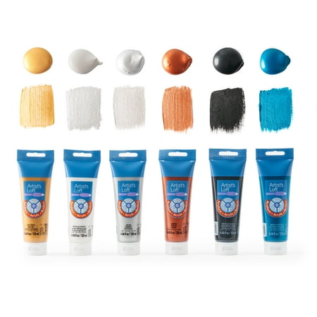 UPC: 0195158488852 | Metallic 6 Color Acrylic Paint Set by Artist s Loft™