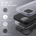 thumbnail image 3 of Funda JeTech Silicone para iPhone 15 Pro de 6.1 pulgadas, negra, 3 of 6
