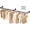 Black(1 pack), variant on ZZBIQS Wall Mounted Clothes Rack, 36.2in Industrial Pipe Clothing Rack for Hanging Clothes, Space-Saving Closet Rod, Multi-Purpose Hanging Rod for Bedroom, Laundry Room, 2 Base (1 Pack)