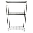 Hassch 2 Tier Rod Garment Rack, Movable Clothes Hanger with Storage ...