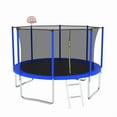 thumbnail image 3 of 14FT Trampoline ,Sports Fitness Trampolines with Enclosure Net, Recreational Trampolines for Outdoor Indoor, 3 of 10
