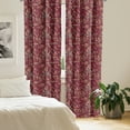 thumbnail image 2 of Ambesonne Leaves Curtains, Foliage Silhouette Motif, Pair of 28"x84", Multicolor, 2 of 5