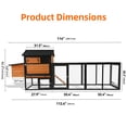 thumbnail image 2 of Outdoor Large 114'' Wooden Chicken Coop Hen House Poultry Cage Nest Box Pet Hutch Garden,Waterproof Anti-UV Panel for Backyard, 2 of 6