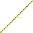 thumbnail image 4 of LoveBling 10K Yellow Gold 3mm Diamond Cut Rope Chain Necklace with Lobster Lock (28"), 4 of 5