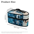 thumbnail image 6 of HELLHERO Owl Snowflake Pattern Travel Irons Organizer Universal for Most Irons Travel Steam Iron Case Portable, Case Only, 6 of 6