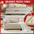 thumbnail image 6 of 1500 Pieces Folding Puzzle Board, Foldable Legs and 4 Drawers,34.2" x 26.2" Wooden Puzzle Table with Cover mat, For Christmas,New Year, 6 of 6