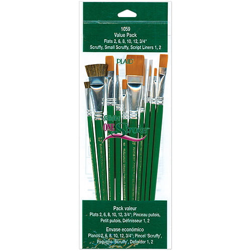 Shop Plaid FolkArt ® One Stroke™ Brushes - Brush Sets - Value Pack
