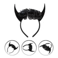 thumbnail image 4 of Diadema de bocina para la cabeza de la cabeza de Halloween de la cabeza de la bocina de los cosplay con cabeza de calavera, 4 of 5