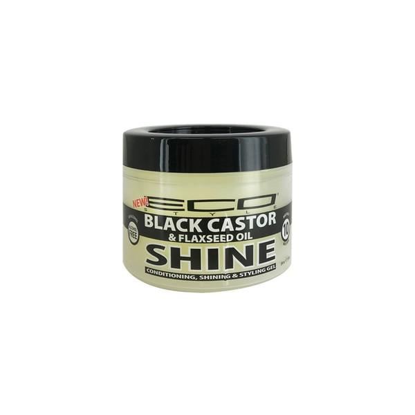 Eco Styling Gel Shine Black Castor Flaxseed Oil Max Hold 3oz Walmart