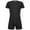 Black, variant on Alvivi Men's Short Sleeve One Piece Boyshorts Jumpsuit Romper Bodysuit Unitard Black M