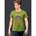 thumbnail image 2 of Flaming Globe And Eyeball T-Shirt Men -Image by Shutterstock, Male 3X-Large, 2 of 4
