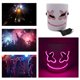 thumbnail image 5 of Máscara de fiesta de Halloween Máscara de flash de miedo LED Luz de línea EL Leyfeng Máscara LED, 5 of 6
