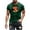 Green, variant on Shirts for Men under $5 Short Sleeved Round Neck Casual Printed Shirt