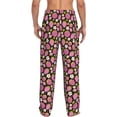 thumbnail image 6 of Cauagu Strawberry Mens Pajama Pants Sleep & Lounge Pants,PJ Bottoms with Pockets-Small, 6 of 7