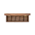 thumbnail image 7 of Ironwood Gourmet Townhouse 5-Compartment Tea Box, Acacia Wood, 14.25" x 4" x 3.5", 7 of 7