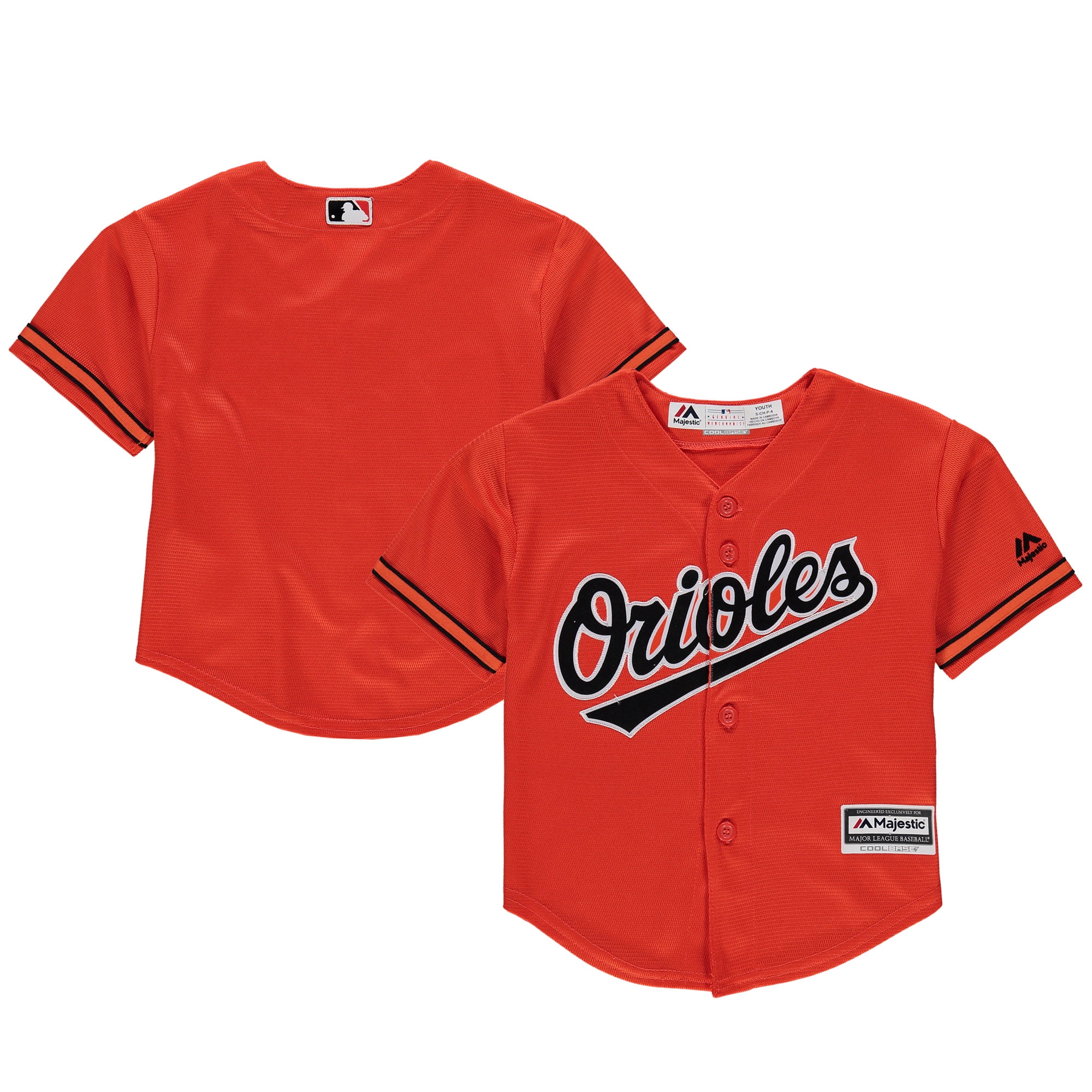 Baltimore Orioles Majestic Preschool Alternate Official Cool Base Team Jersey Orange by Outerstuff