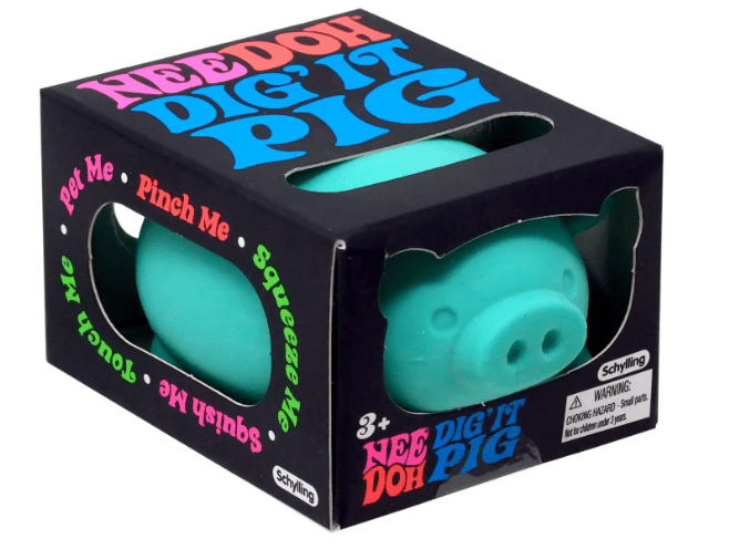 Nee Doh Dig It Pig, `1 random color