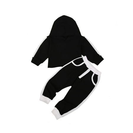 

Jkerther Toddler Baby Girls Boys Fall Winter Clothes Set Long Sleeve Hoodies Sweatshirt Pants 2Pcs Outfits Set