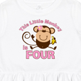 thumbnail image 4 of Inktastic Little Monkey Girl 4th Birthday Girls Toddler Dress, 4 of 5
